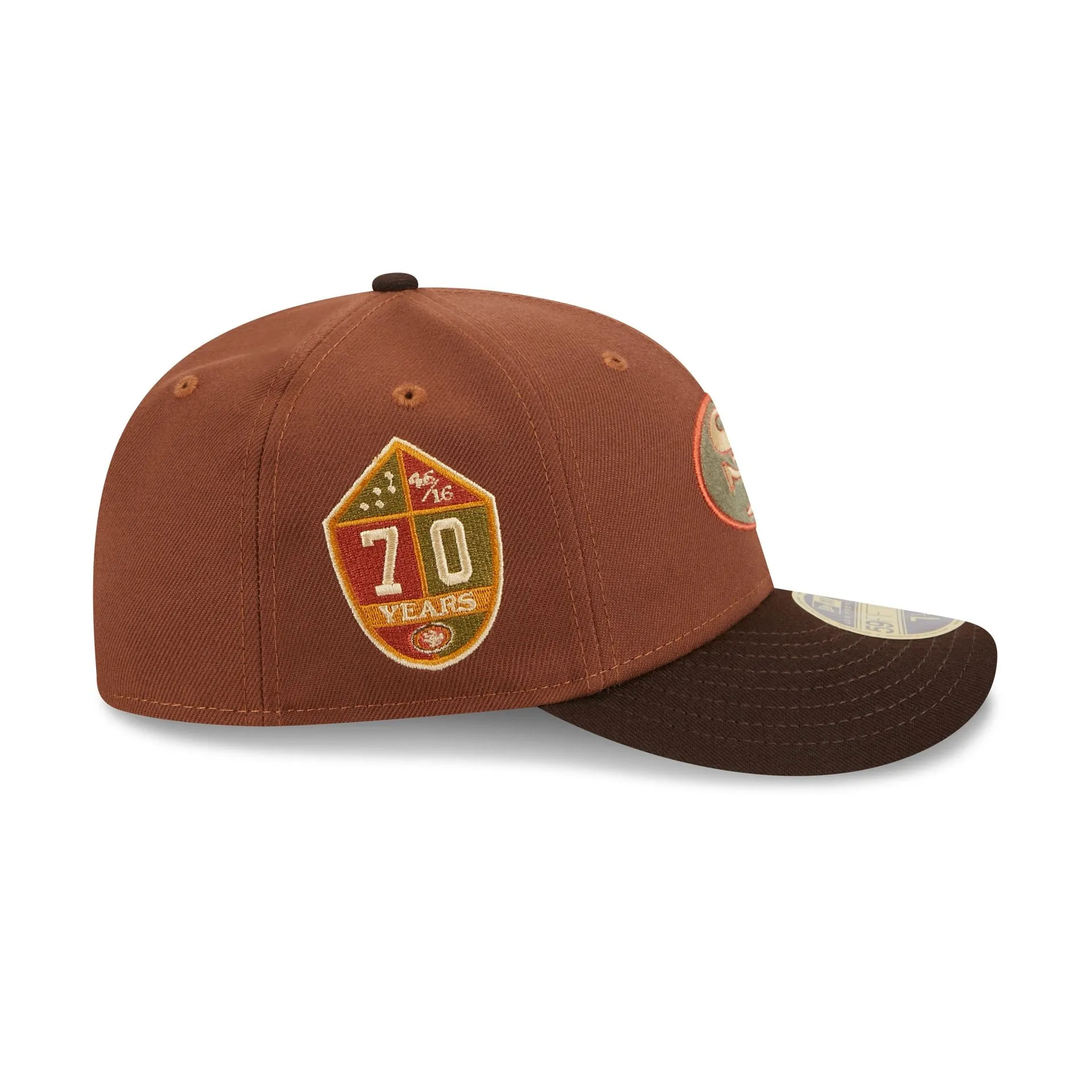 San Francisco 49ers Velvet Fill Low Profile 59FIFTY Fitted Hat sold by New Era product image thumbnail 4