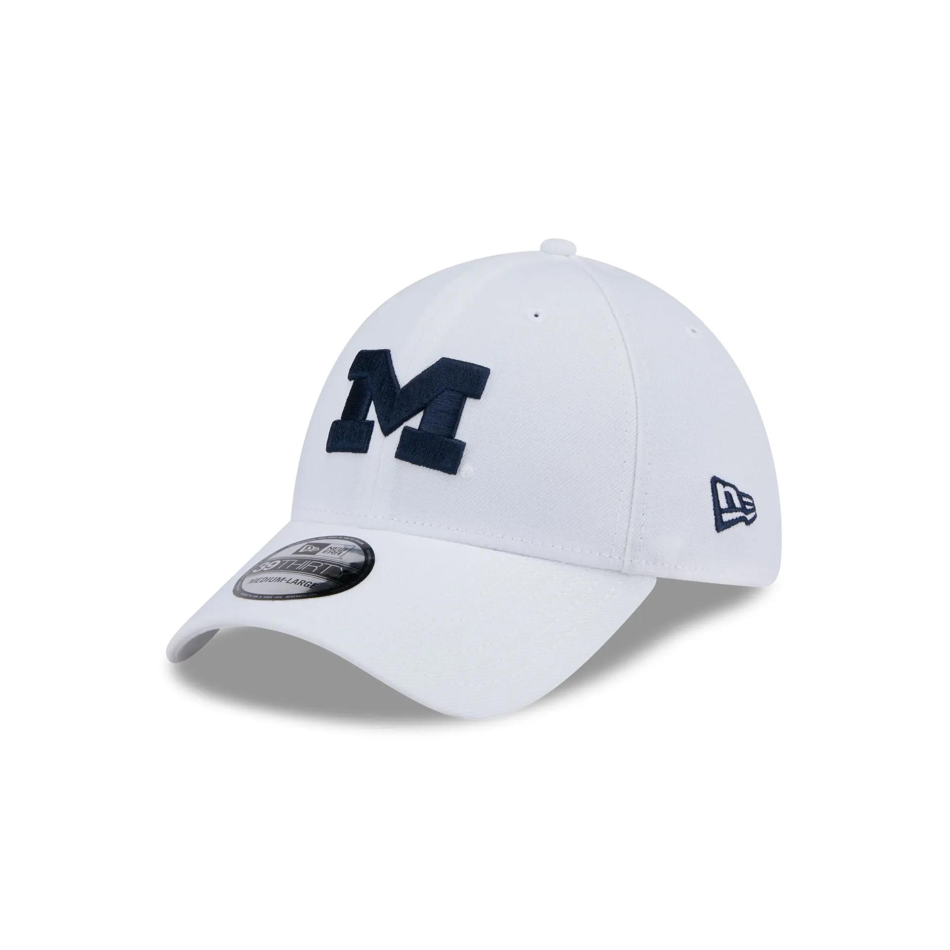Michigan Wolverines Chrome 39THIRTY Stretch Fit Hat sold by New Era