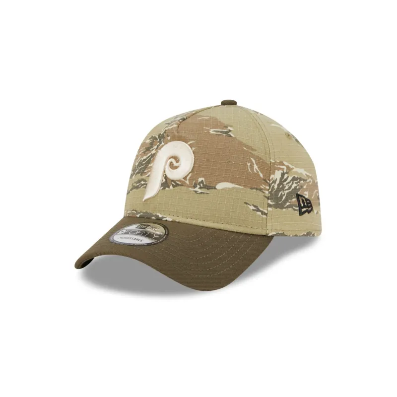 Philadelphia Phillies Tiger Camo 9FORTY A-Frame Snapback Hat sold by New Era