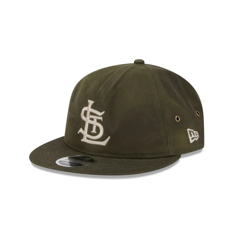 St. Louis Cardinals Rifle Green Retro Crown 9FIFTY Adjustable Hat sold by New Era