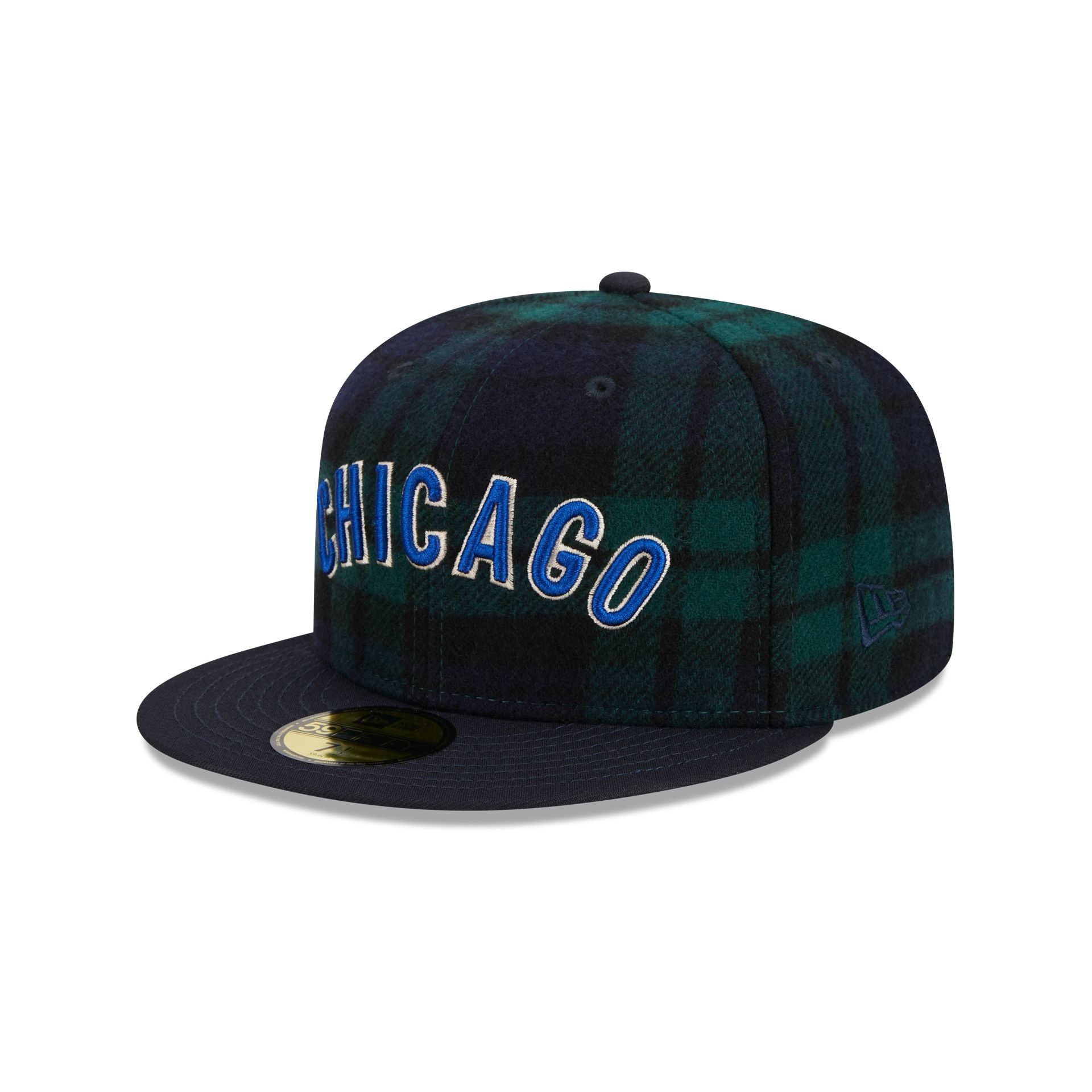Chicago Cubs Plaid 59FIFTY Fitted Hat sold by New Era