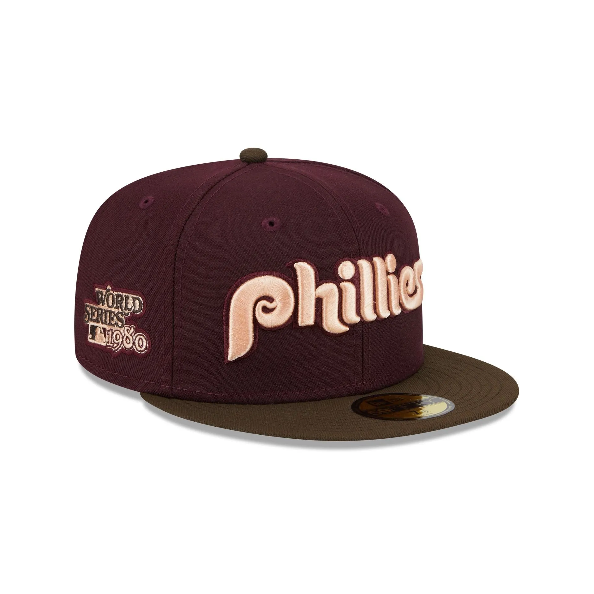 Philadelphia Phillies Berry Chocolate 59FIFTY Fitted Hat sold by New Era