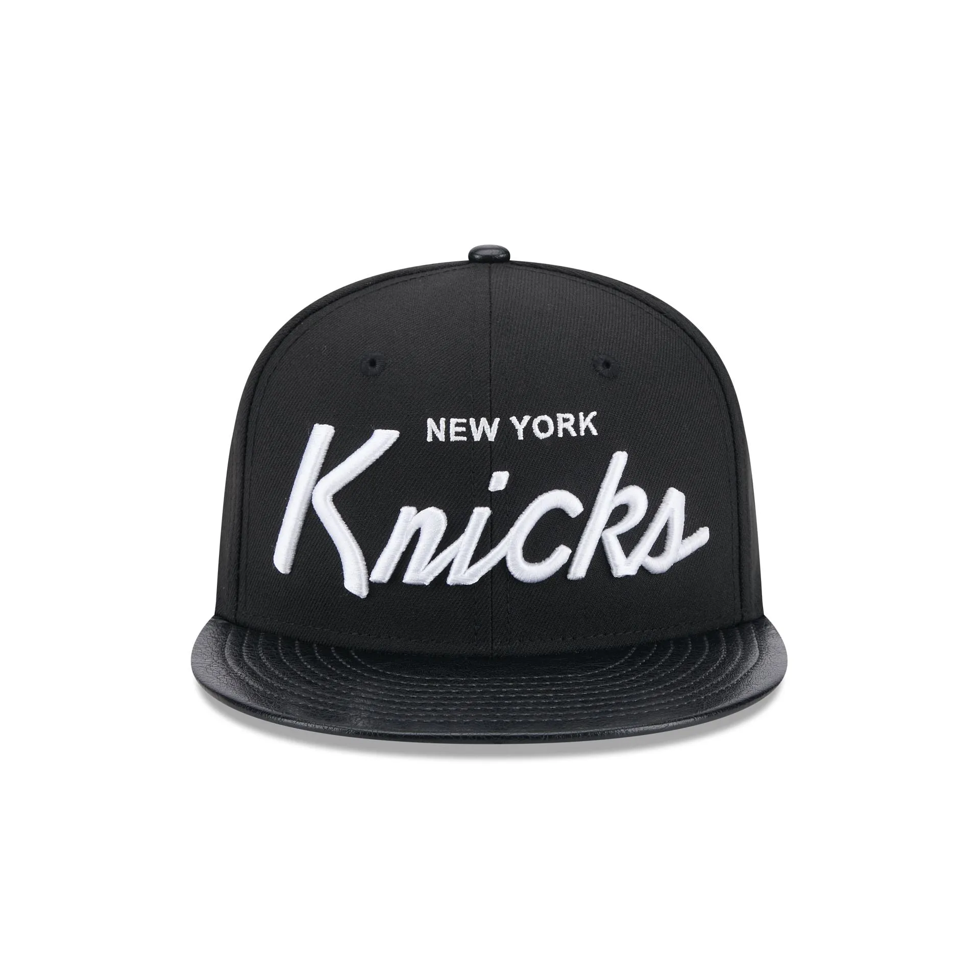 New York Knicks Faux Leather Visor 9FIFTY Snapback Hat sold by New Era product image thumbnail 2