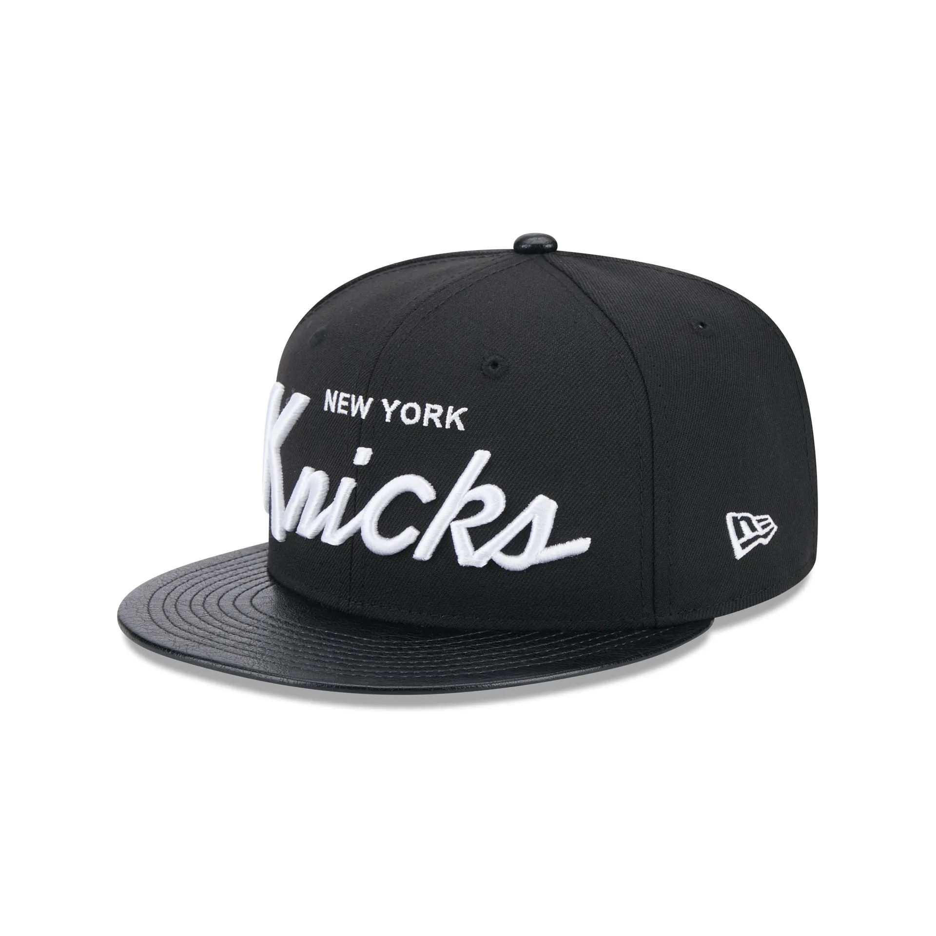 New York Knicks Faux Leather Visor 9FIFTY Snapback Hat sold by New Era product image thumbnail 3