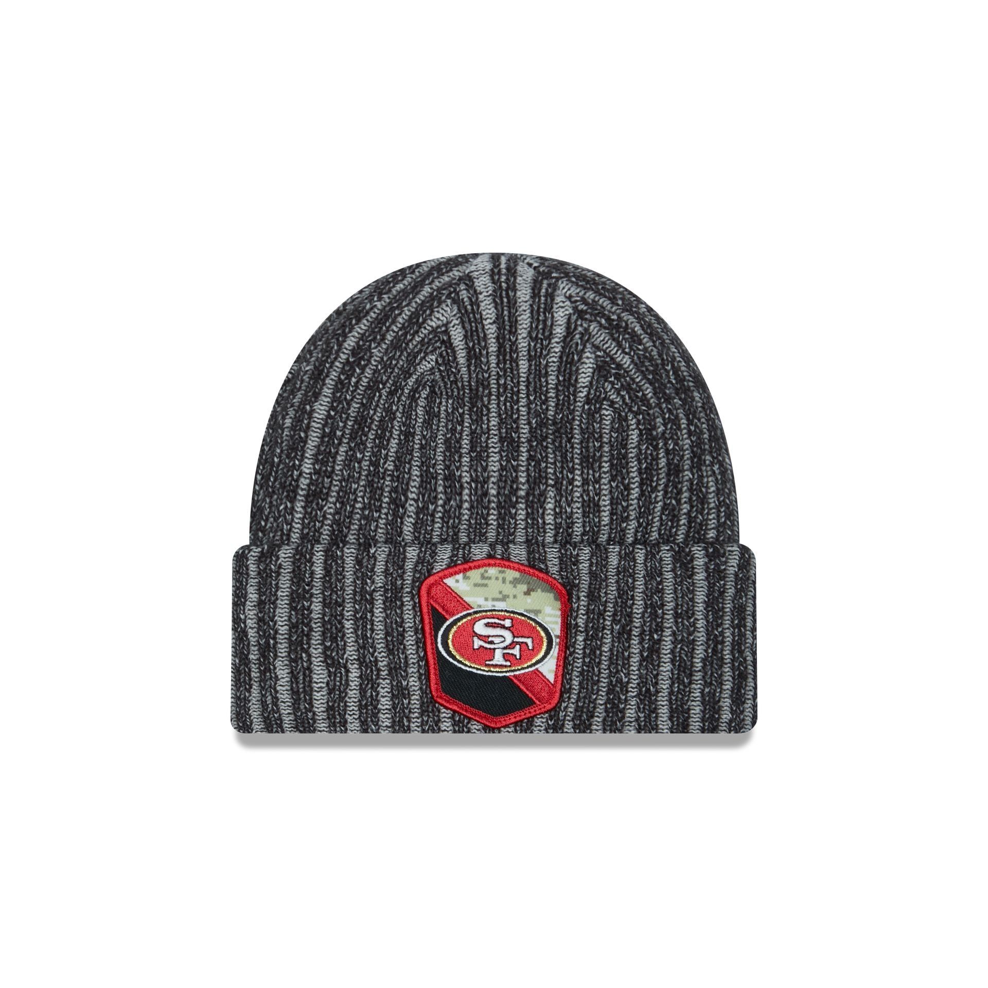 San Francisco 49ers 2023 Salute to Service Knit Hat sold by New Era