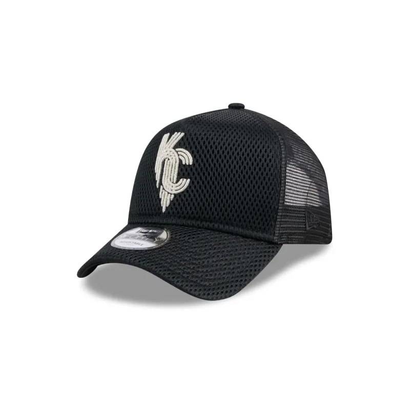 Kansas City Royals City Mesh 9FORTY A-Frame Trucker Hat sold by New Era