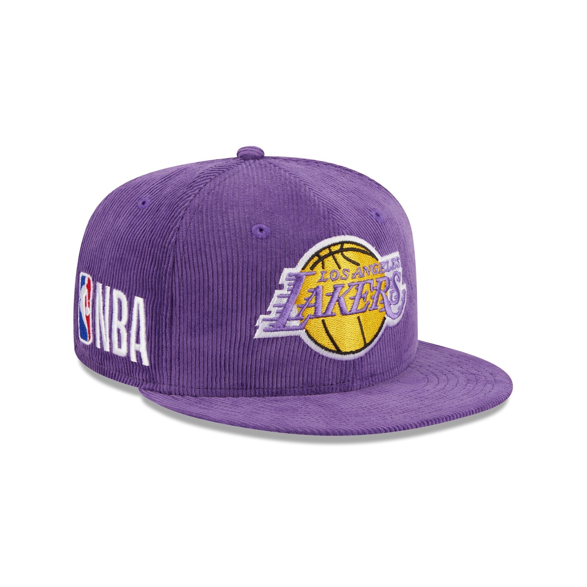 Los Angeles Lakers Throwback Corduroy 59FIFTY Fitted Hat sold by New Era