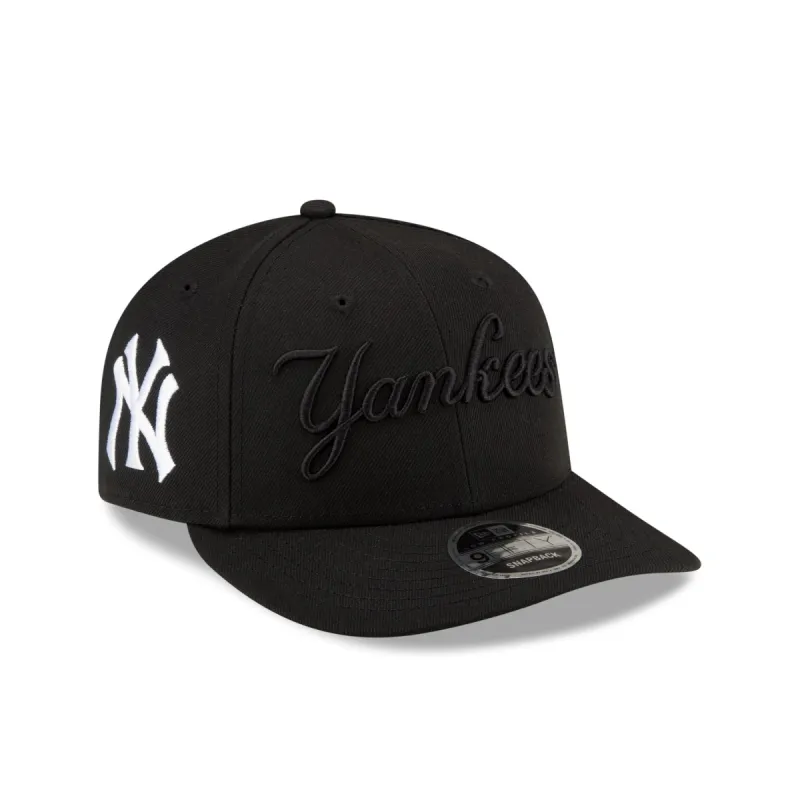 FELT X New York Yankees Black on Black Low Profile 9FIFTY Snapback Hat sold by New Era