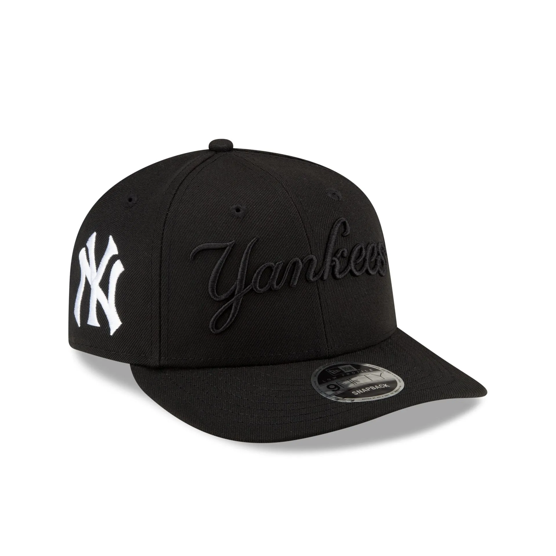 FELT X New York Yankees Black on Black Low Profile 9FIFTY Snapback Hat sold by New Era