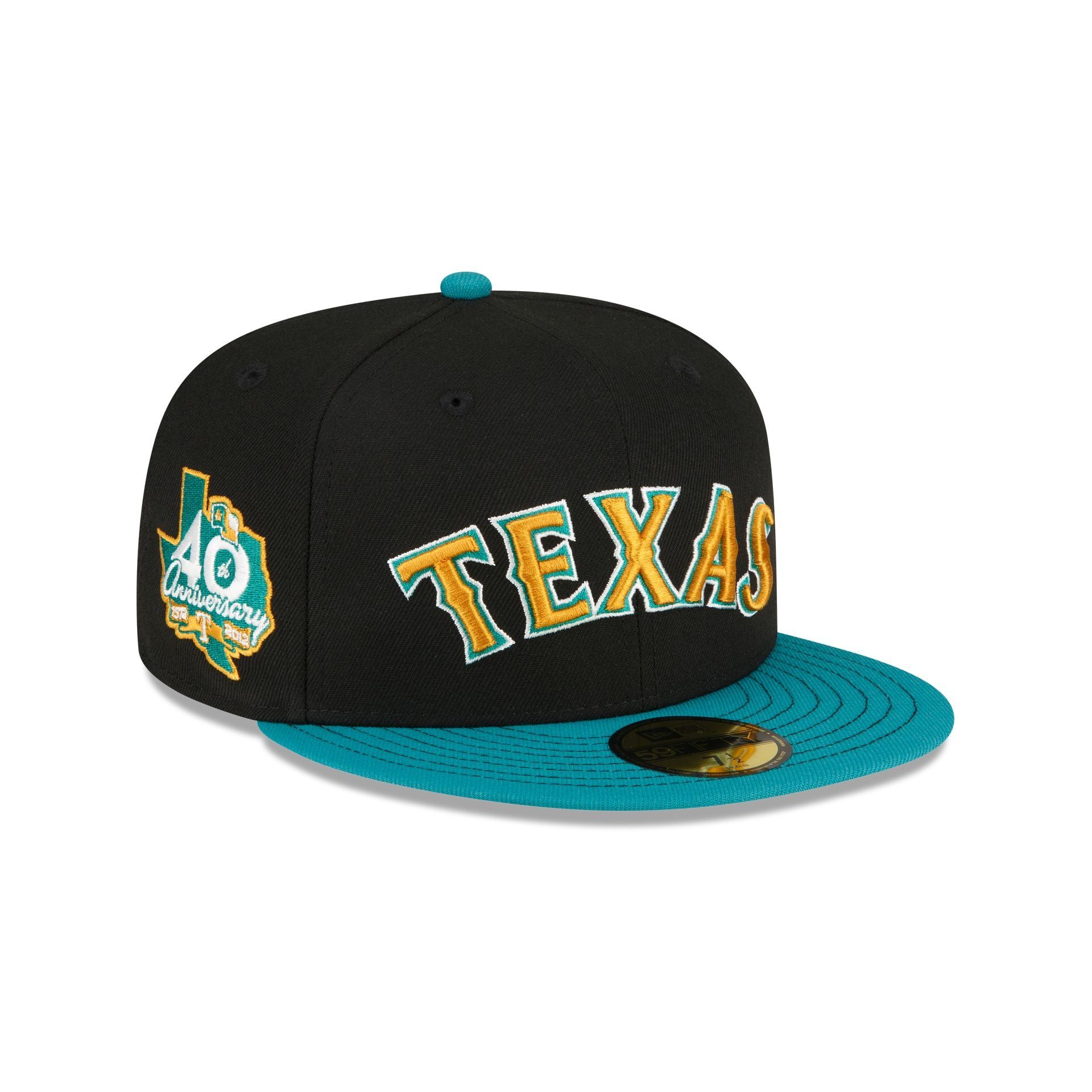 Just Caps Cadet Blue Texas Rangers 59FIFTY Fitted Hat sold by New Era