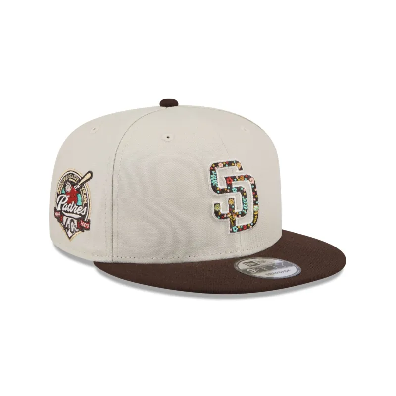 San Diego Padres Floral Fill 9FIFTY Snapback Hat sold by New Era