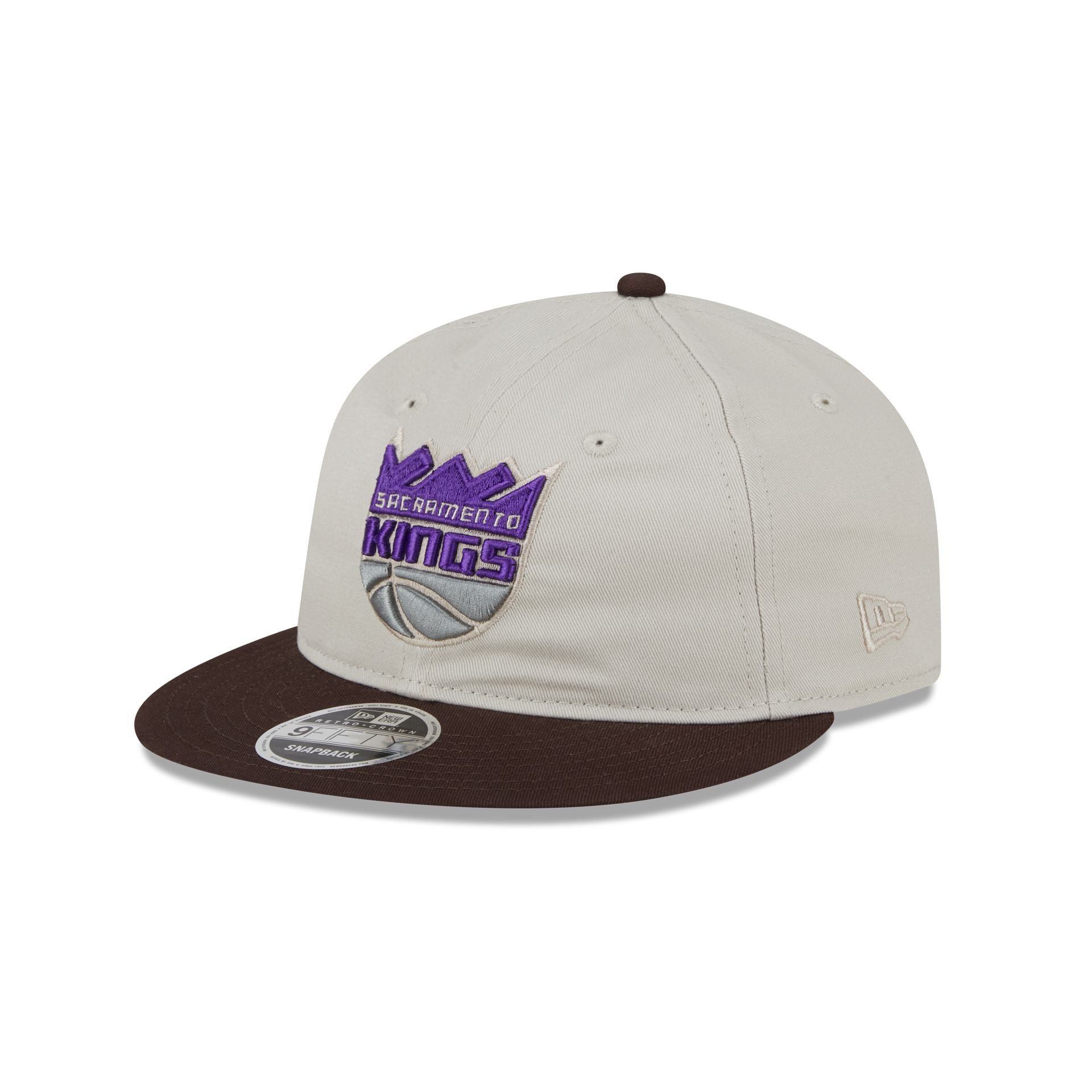 Sacramento Kings Two Tone Taupe Retro Crown 9FIFTY Snapback Hat sold by New Era