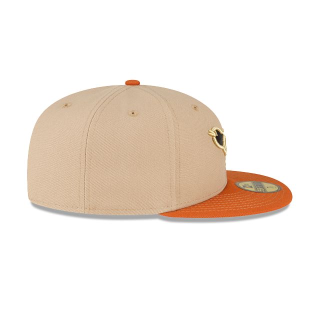 Just Caps Beige Camel Baltimore Orioles 59FIFTY Fitted Hat sold by New Era product image thumbnail 5