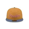 Pittsburgh Steelers Panama Tan 9FIFTY Snapback Hat sold by New Era