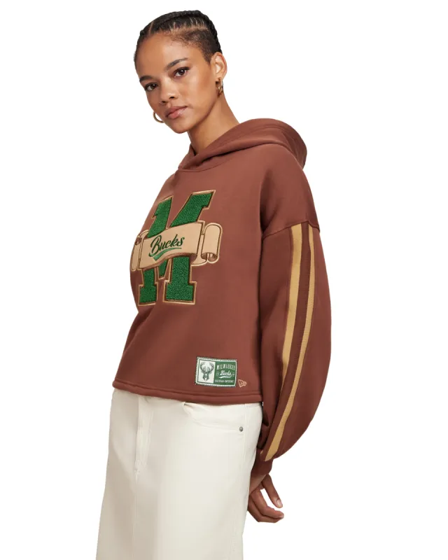 Milwaukee Bucks Letterman Classic Women's Hoodie sold by New Era