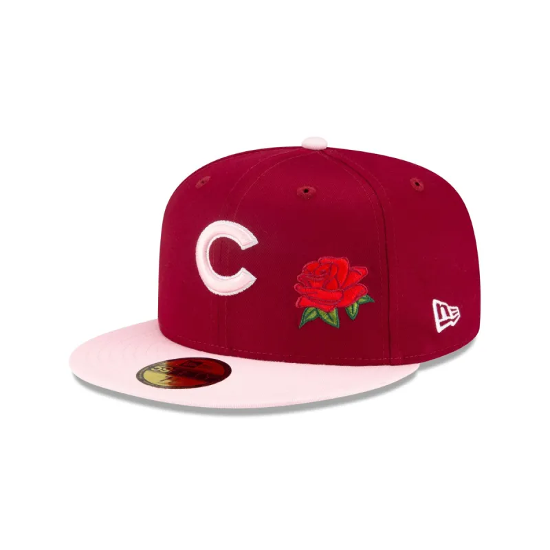 Just Caps Rose Flower Chicago Cubs 59FIFTY Fitted Hat sold by New Era