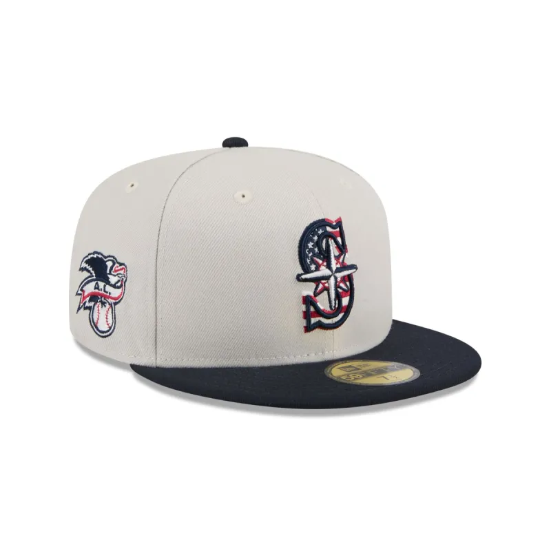 Seattle Mariners Independence Day 2024 59FIFTY Fitted Hat sold by New Era