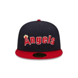 Los Angeles Angels Retro Jersey Script 59FIFTY Fitted Hat sold by New Era