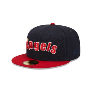 Los Angeles Angels Retro Jersey Script 59FIFTY Fitted Hat sold by New Era