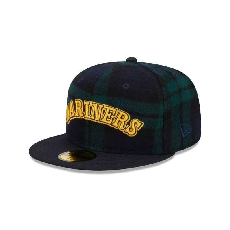 Seattle Mariners Plaid 59FIFTY Fitted Hat sold by New Era
