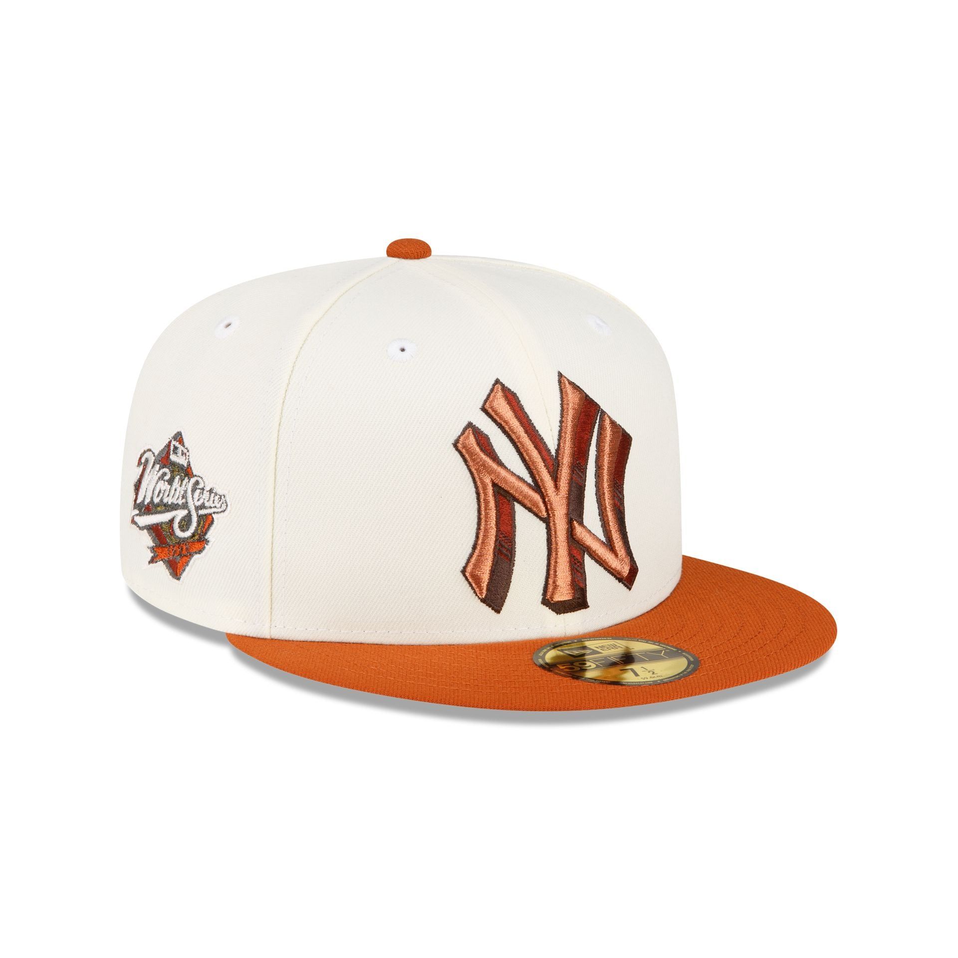 Just Caps Rust Orange New York Yankees 59FIFTY Fitted Hat sold by New Era