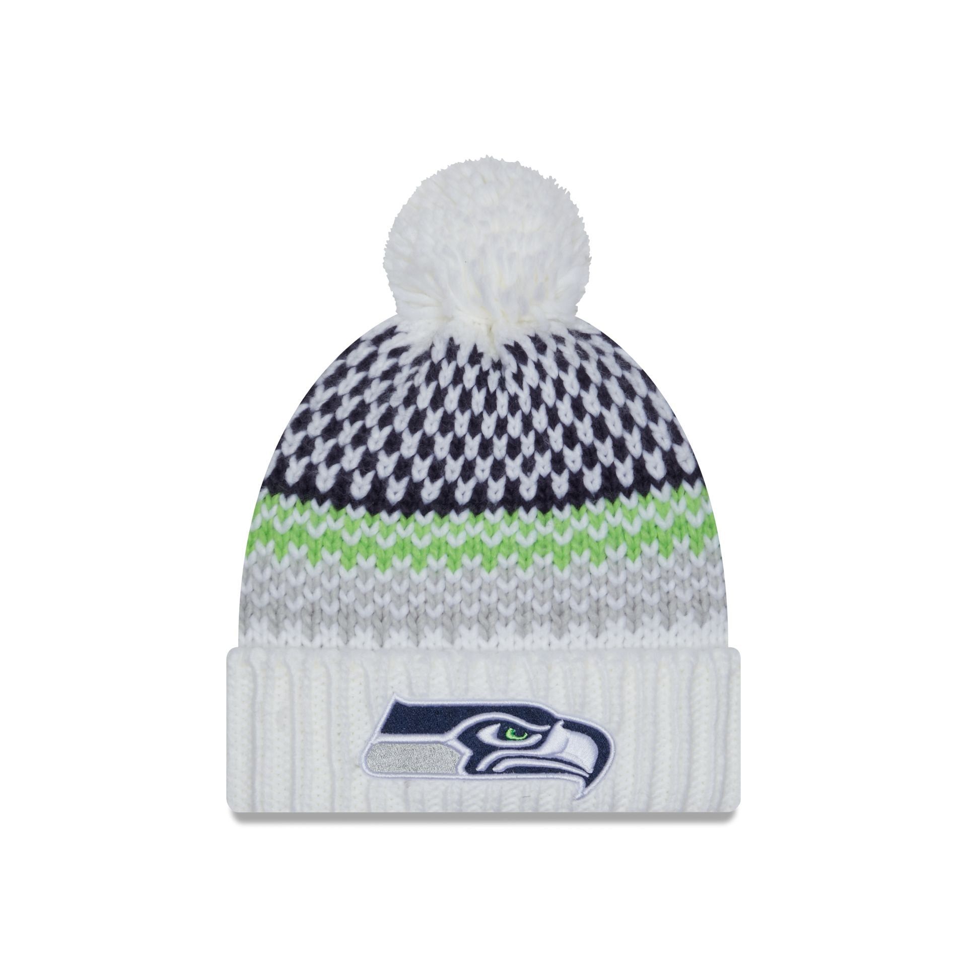 Seattle Seahawks 2023 Cold Weather Women's Pom Knit sold by New Era