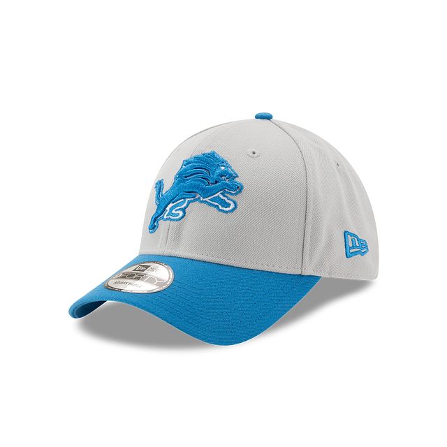 Detroit Lions The League Gray 9FORTY Adjustable Hat sold by New Era