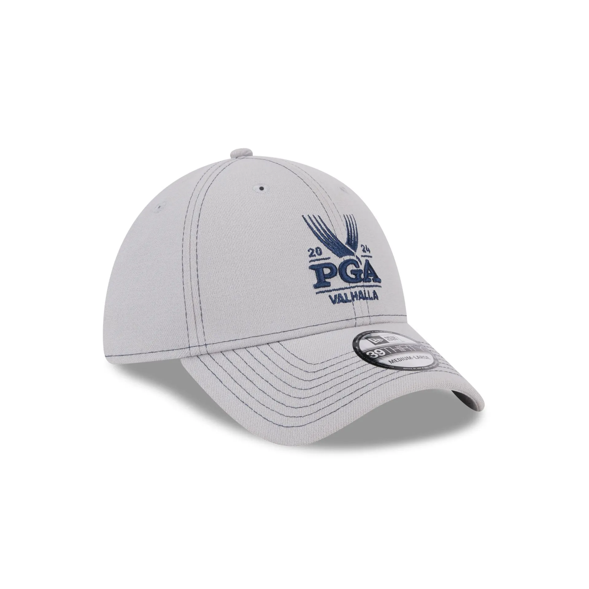 2024 PGA Championship Valhalla Gray 39THIRTY Stretch Fit Hat sold by New Era product image thumbnail 3