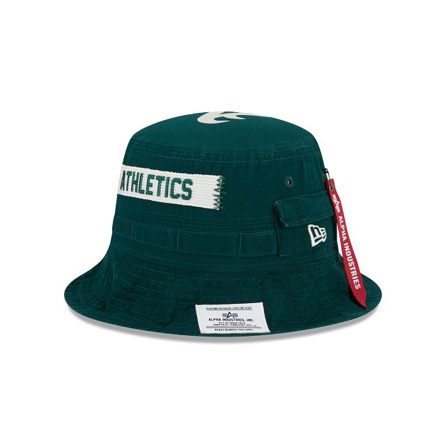 Alpha Industries X Oakland Athletics Adventure Bucket Hat sold by New Era