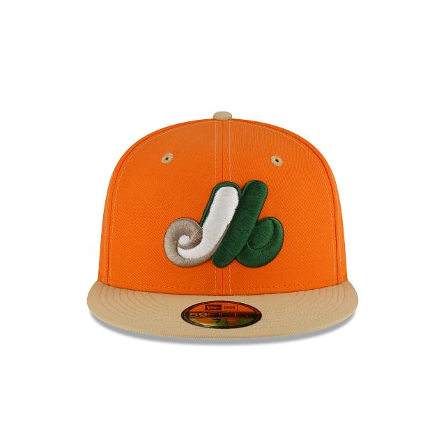 Just Caps Orange Popsicle Montreal Expos 59FIFTY Fitted Hat sold by New Era product image thumbnail 2