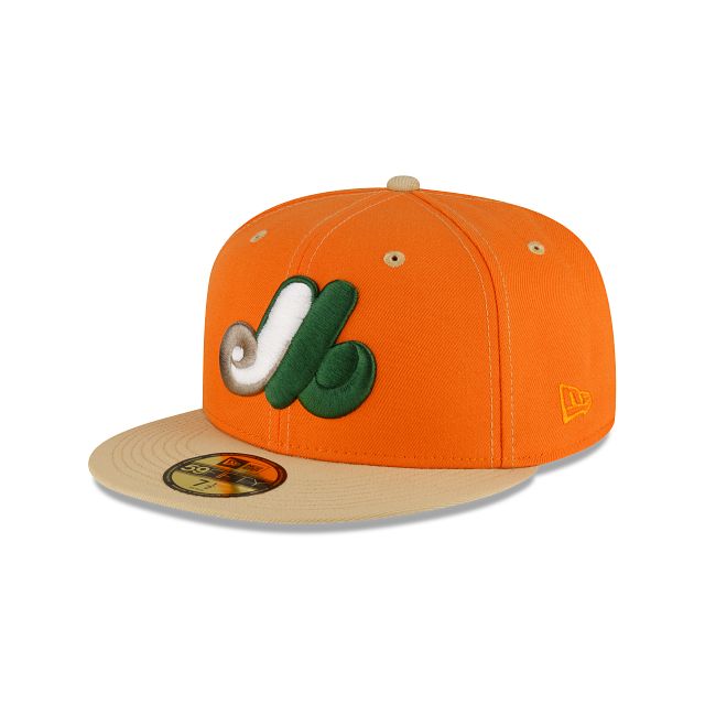 Just Caps Orange Popsicle Montreal Expos 59FIFTY Fitted Hat sold by New Era