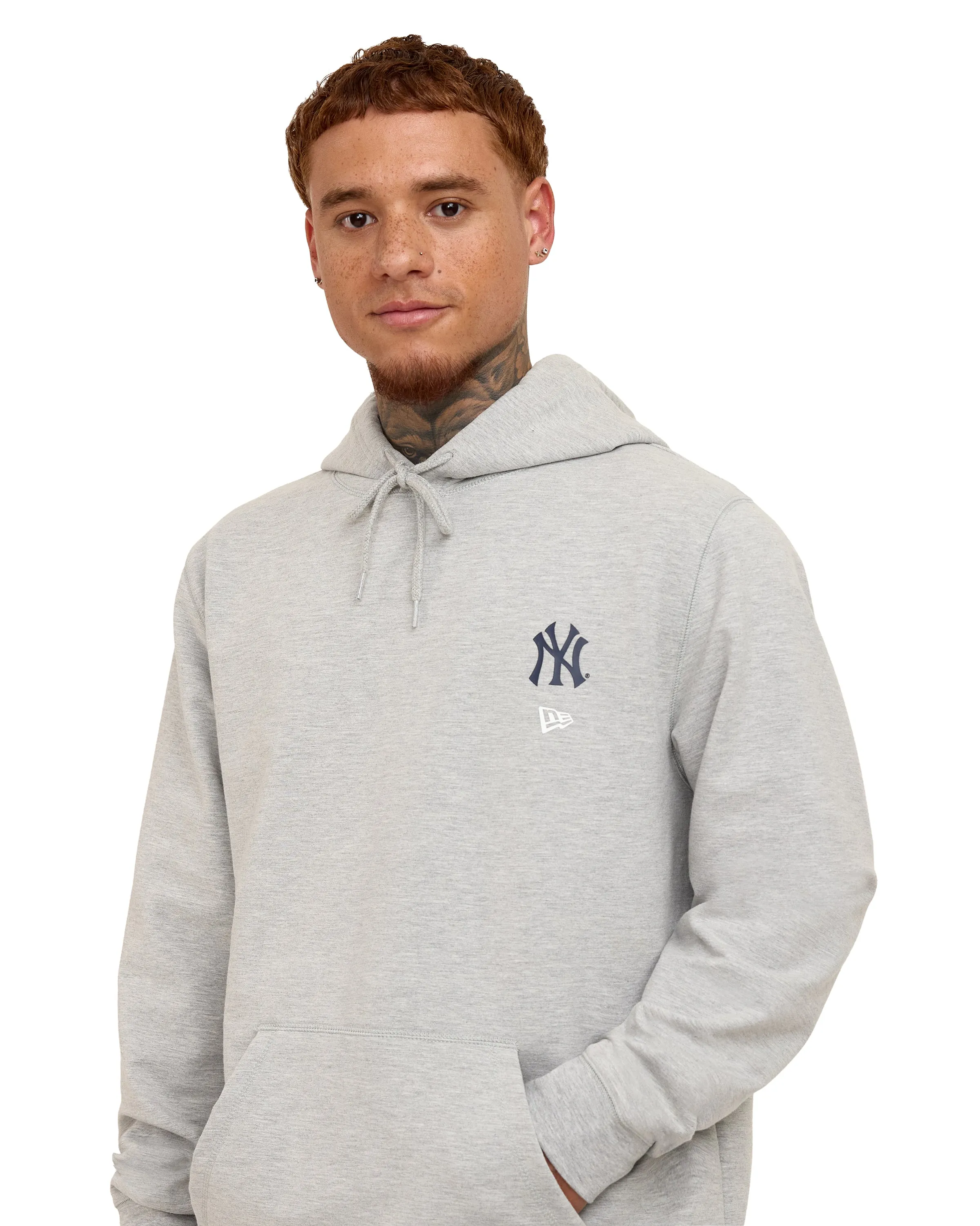 New York Yankees Logo Essentials Gray Hoodie sold by New Era