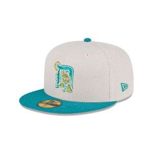 Just Caps Cadet Blue Detroit Tigers 59FIFTY Fitted Hat sold by New Era