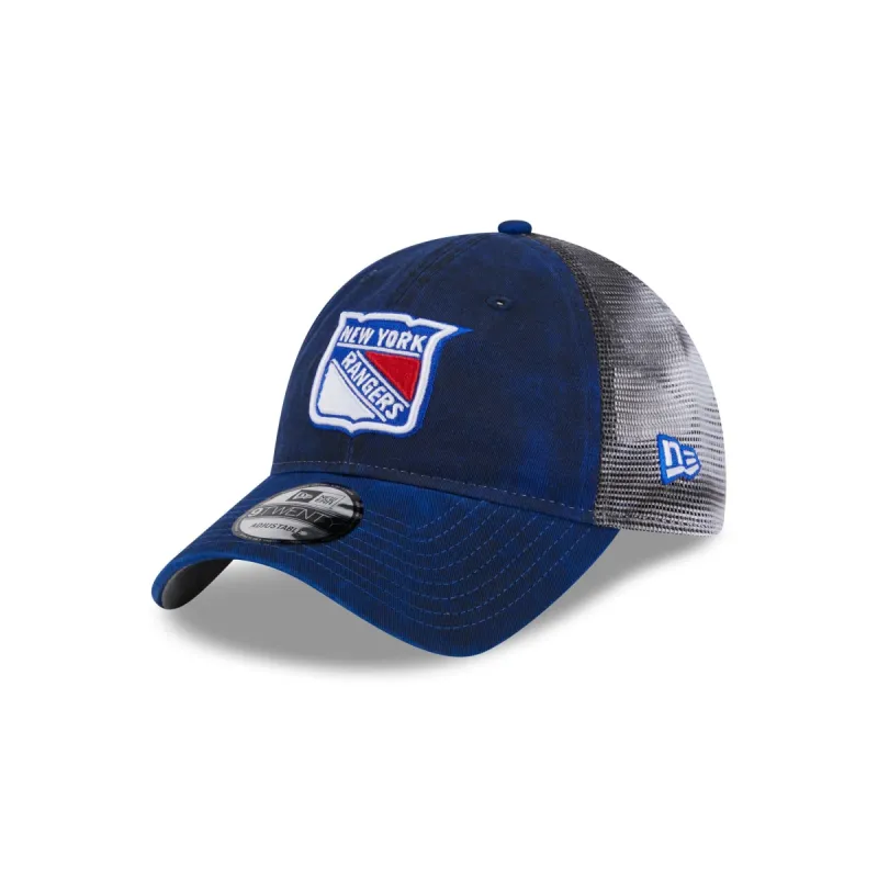 New York Rangers Slick 9TWENTY Trucker Hat sold by New Era