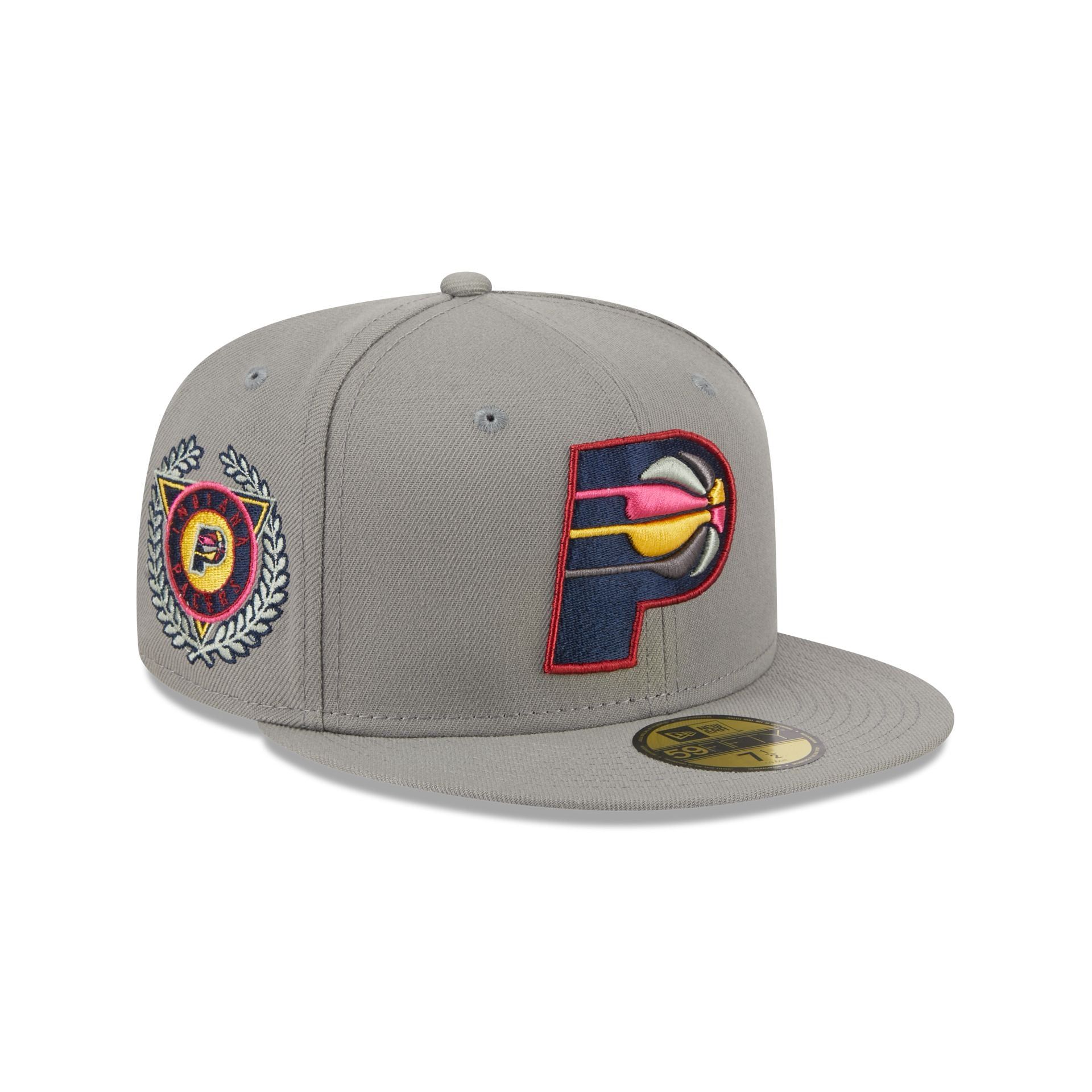 Indiana Pacers Color Pack Gray 59FIFTY Fitted Hat sold by New Era