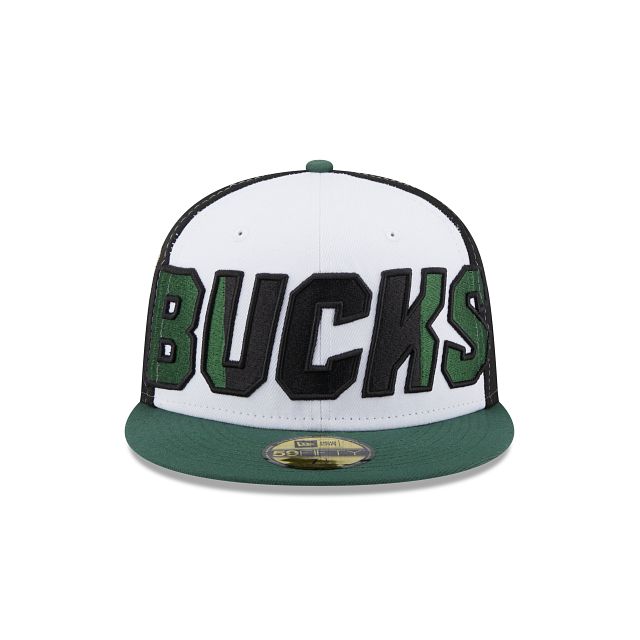 Milwaukee Bucks NBA Authentics: 2023 Back Half Edition 59FIFTY Fitted Hat sold by New Era product image thumbnail 2