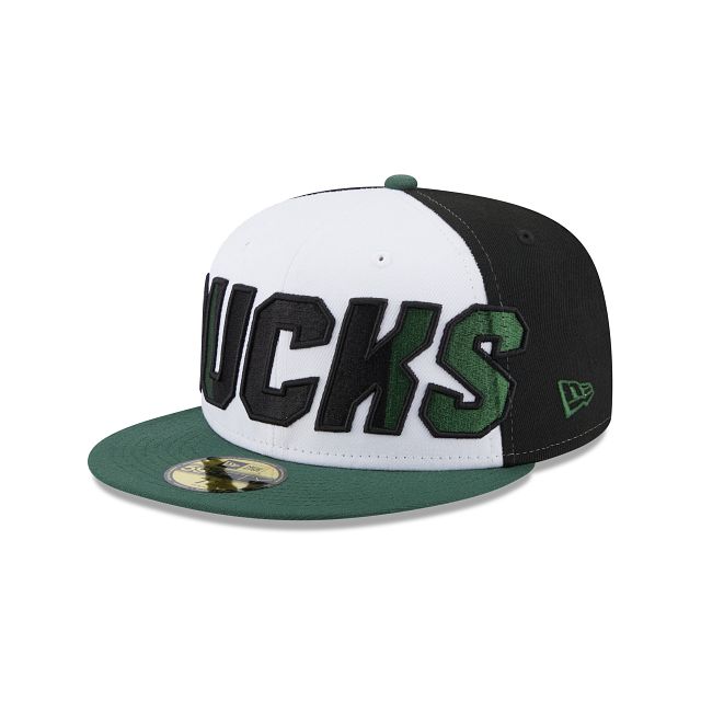 Milwaukee Bucks NBA Authentics: 2023 Back Half Edition 59FIFTY Fitted Hat sold by New Era product image thumbnail 3