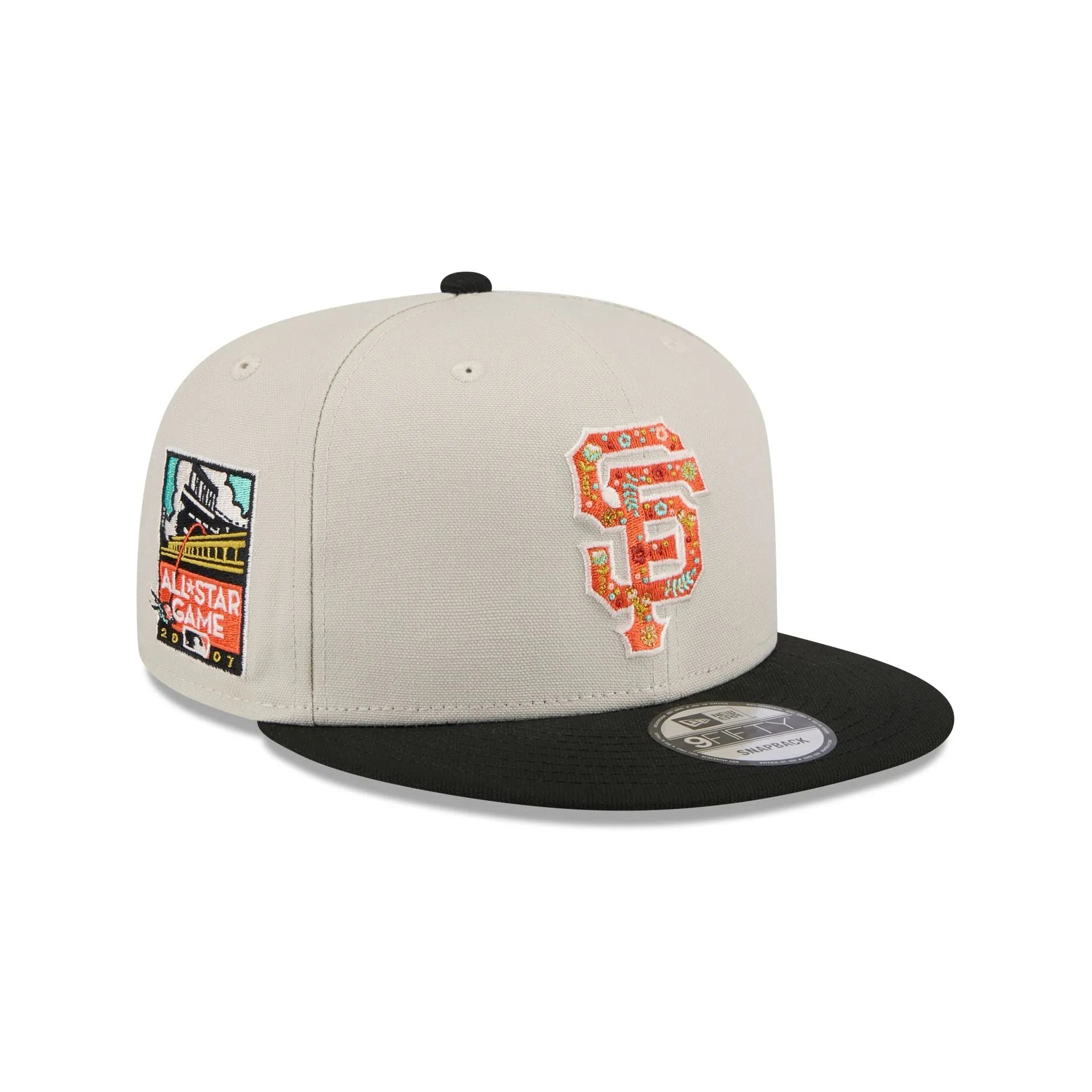San Francisco Giants Floral Fill 9FIFTY Snapback Hat sold by New Era