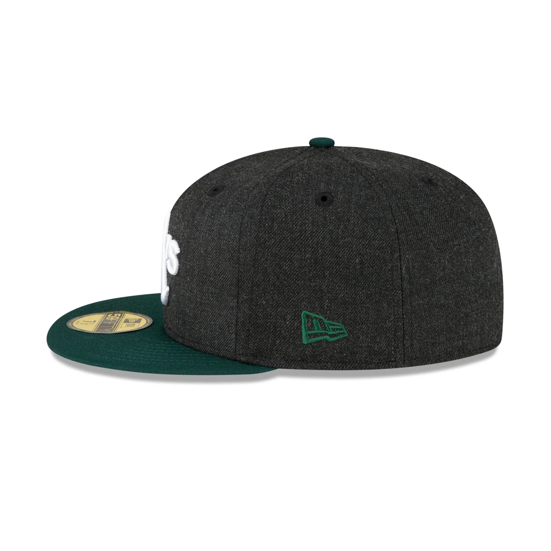 Just Caps Heathered Crown Oakland Athletics 59FIFTY Fitted Hat sold by New Era product image thumbnail 5