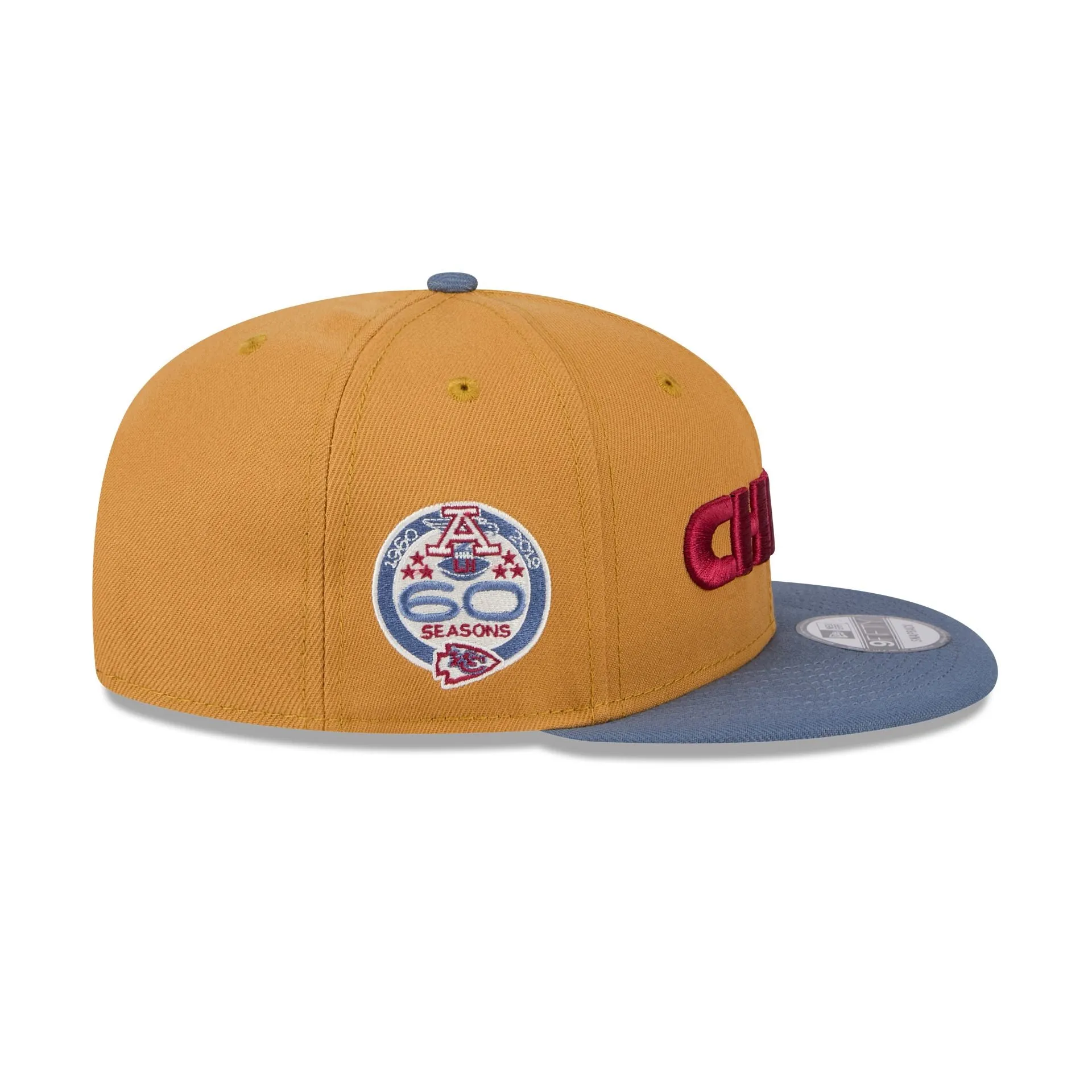 Kansas City Chiefs Panama Tan 9FIFTY Snapback Hat sold by New Era product image thumbnail 4