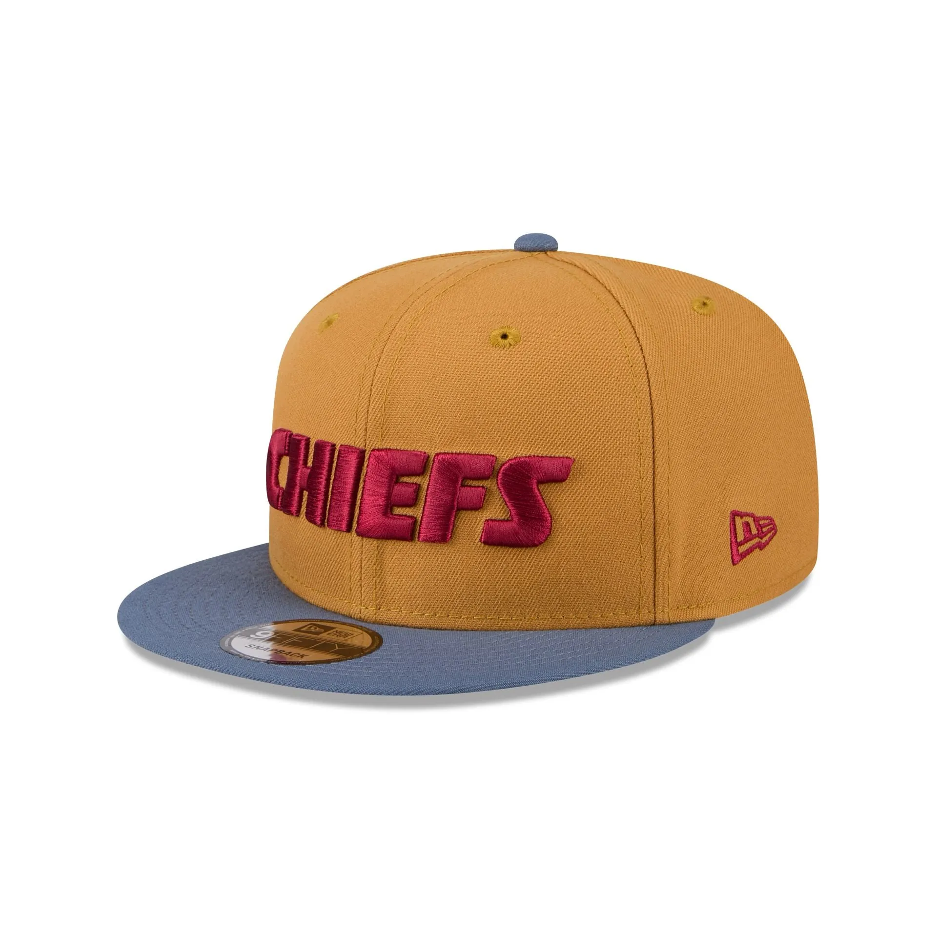 Kansas City Chiefs Panama Tan 9FIFTY Snapback Hat sold by New Era product image thumbnail 3