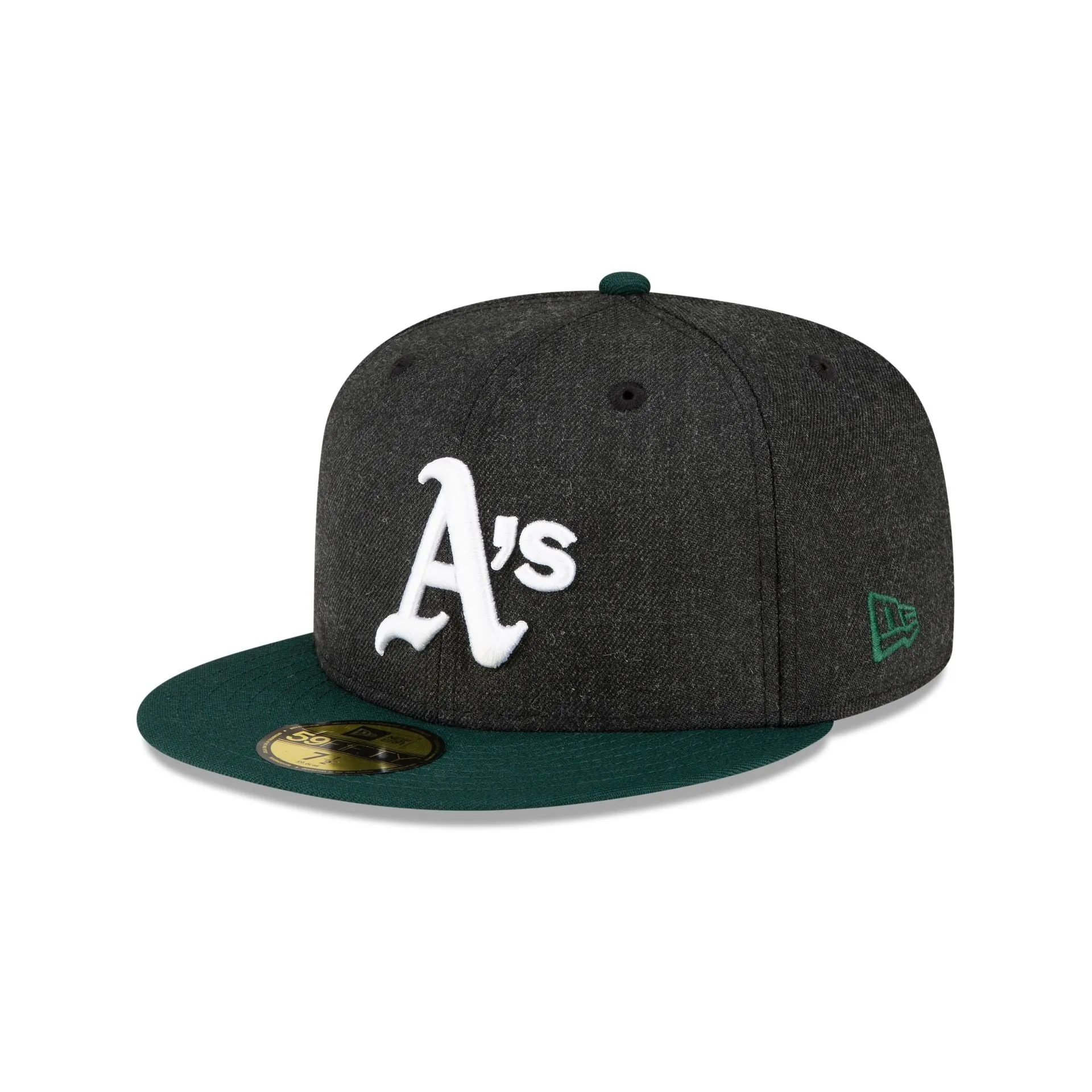 Just Caps Heathered Crown Oakland Athletics 59FIFTY Fitted Hat sold by New Era product image thumbnail 3
