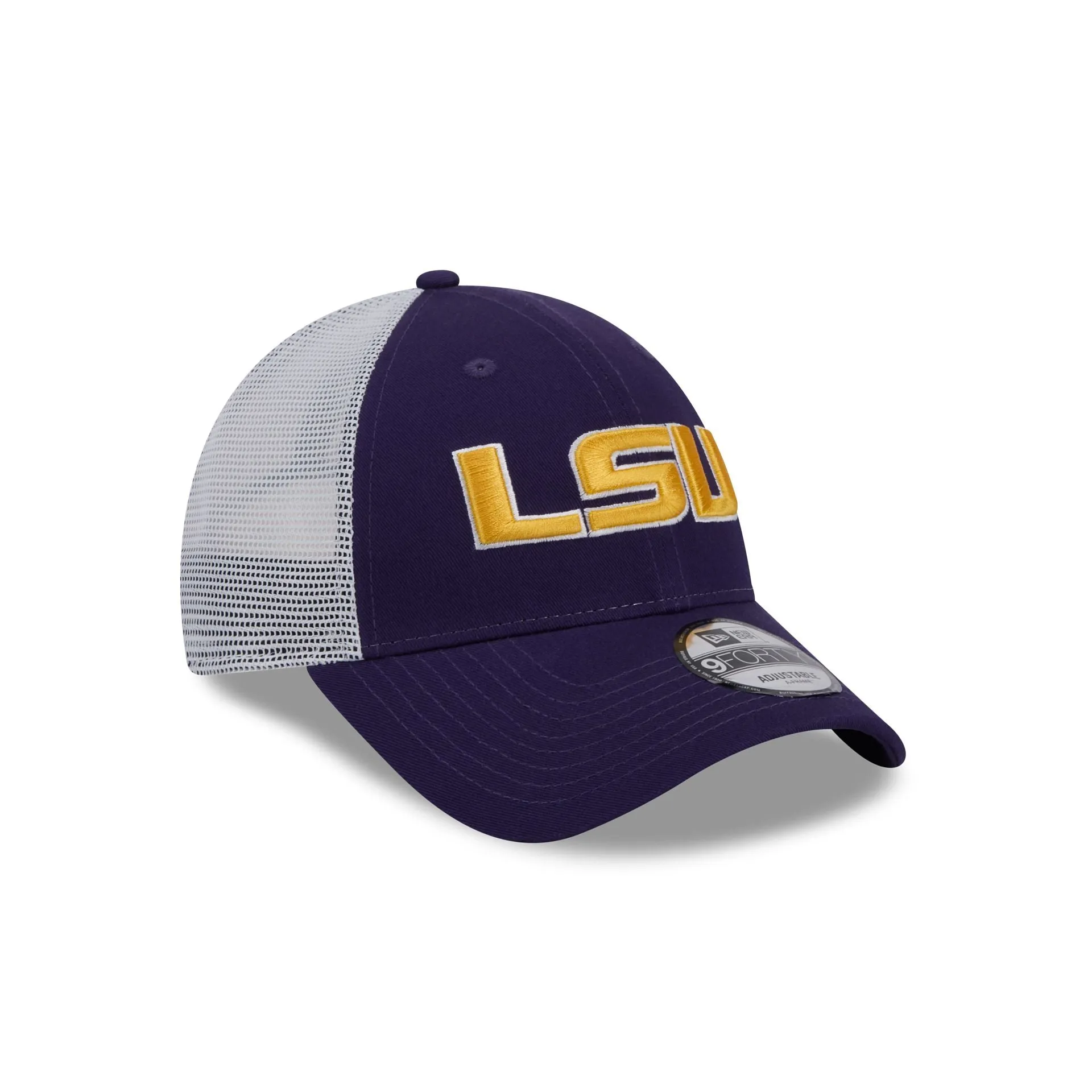 LSU Tigers Purple 9FORTY Trucker Hat sold by New Era product image thumbnail 3