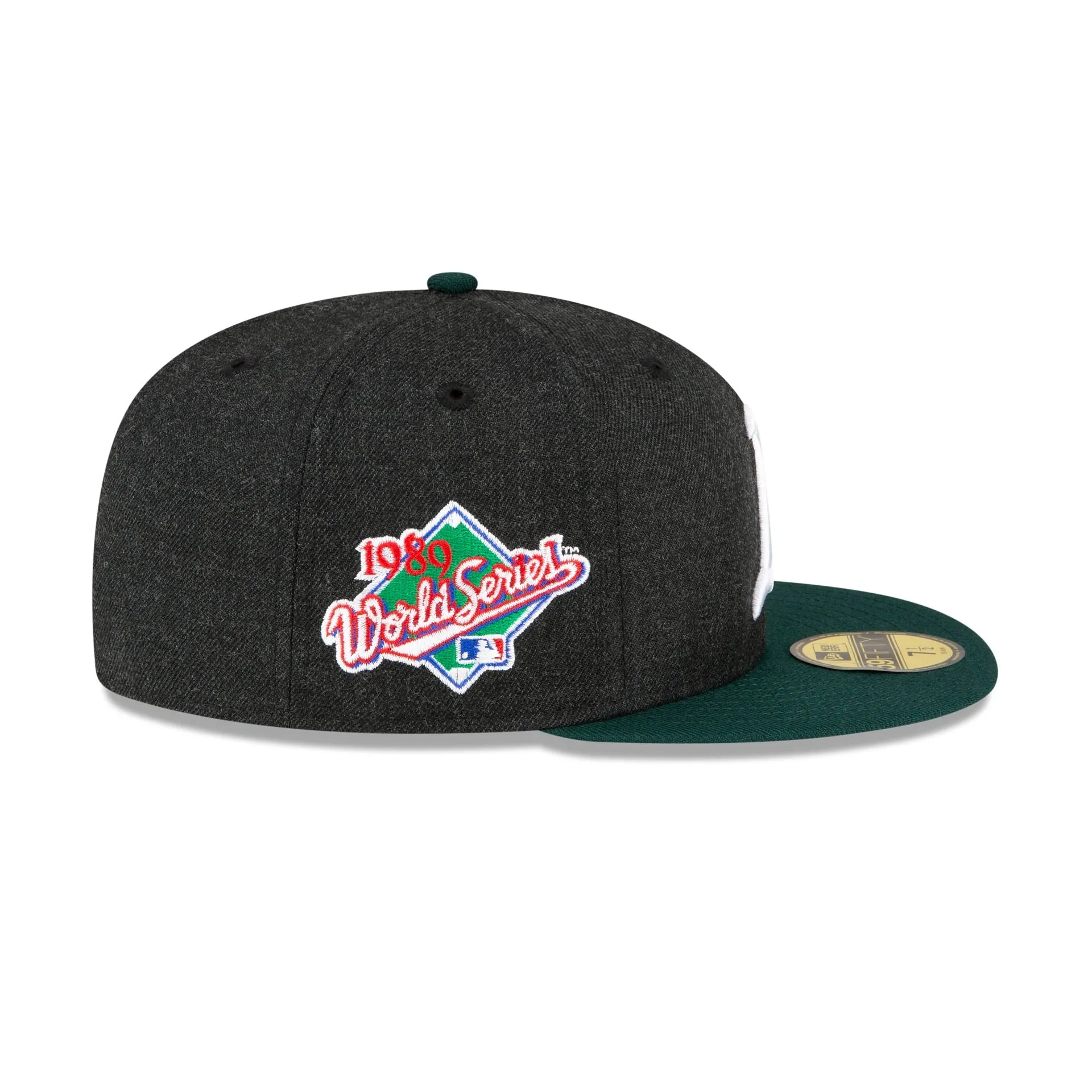Just Caps Heathered Crown Oakland Athletics 59FIFTY Fitted Hat sold by New Era product image thumbnail 4