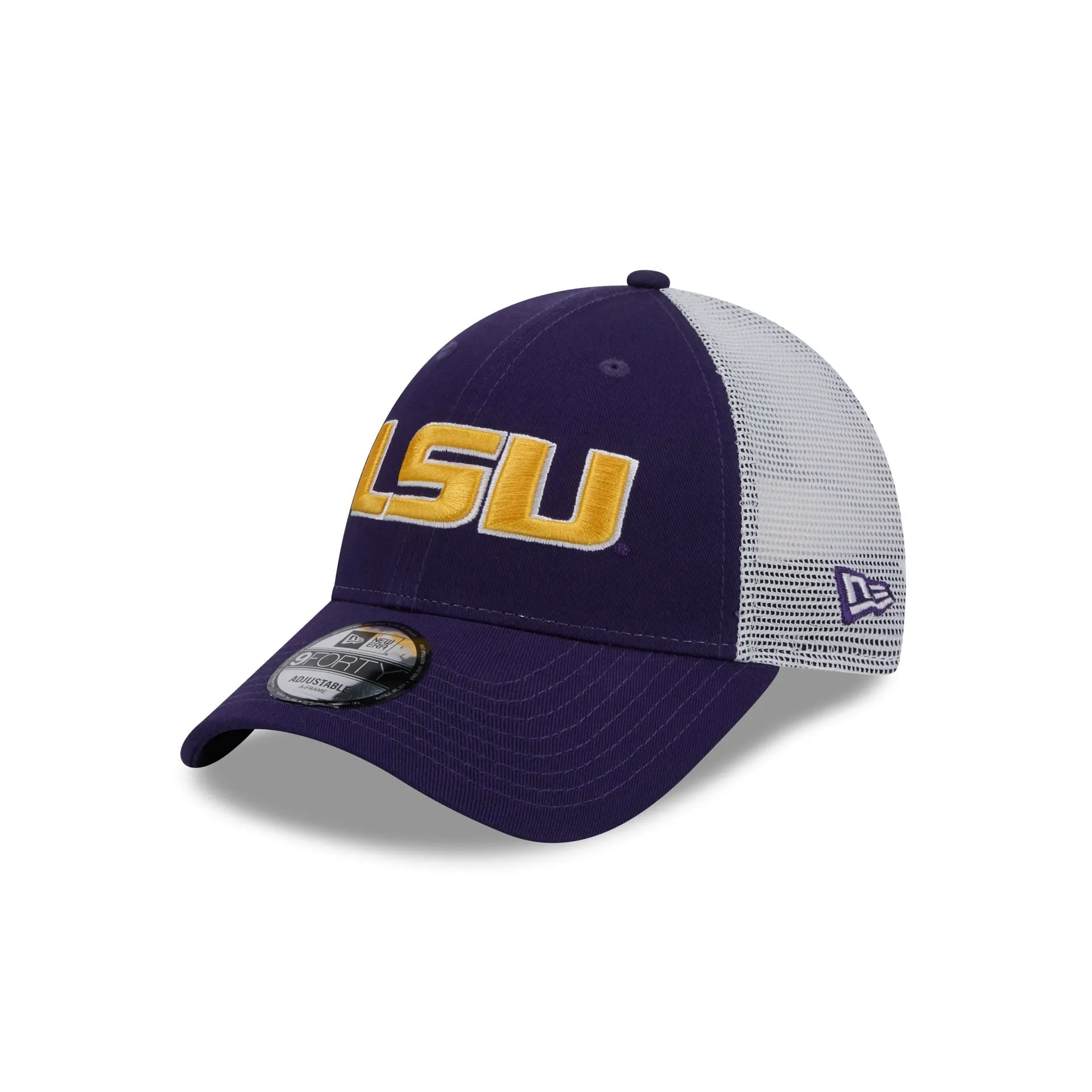 LSU Tigers Purple 9FORTY Trucker Hat sold by New Era