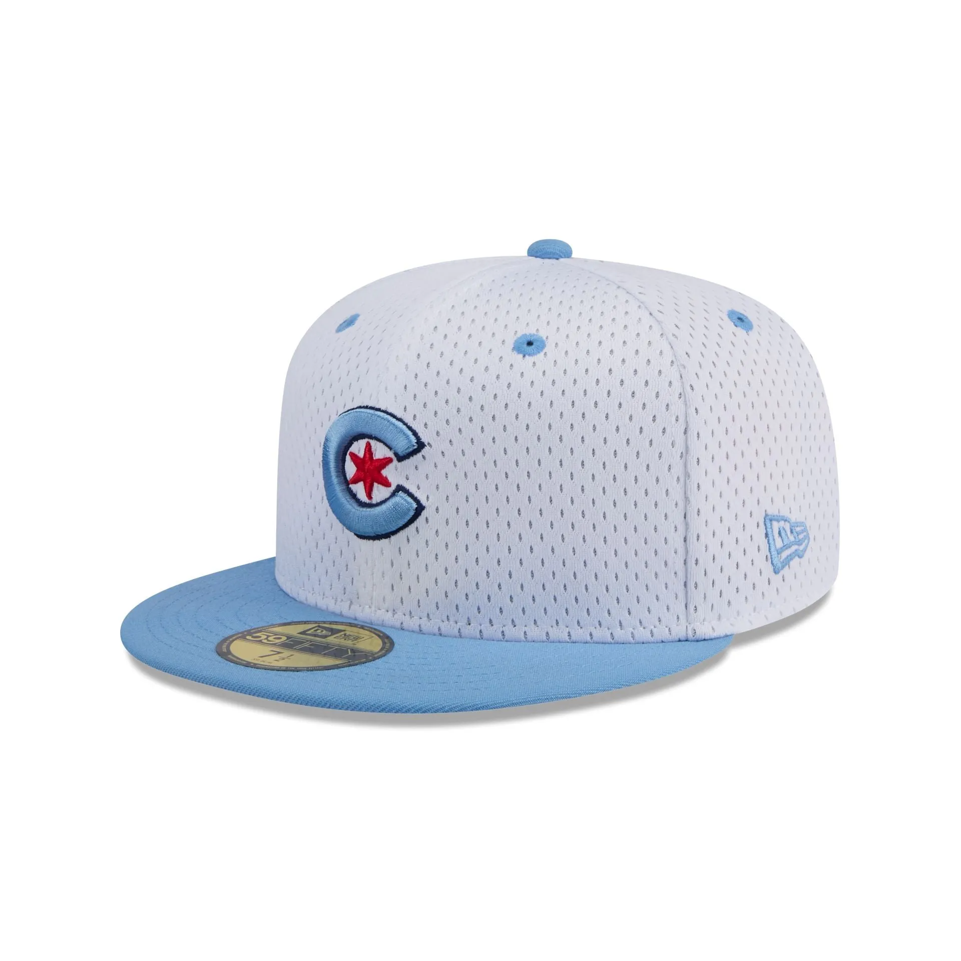 Chicago Cubs Throwback Mesh 59FIFTY Fitted Hat sold by New Era product image thumbnail 3