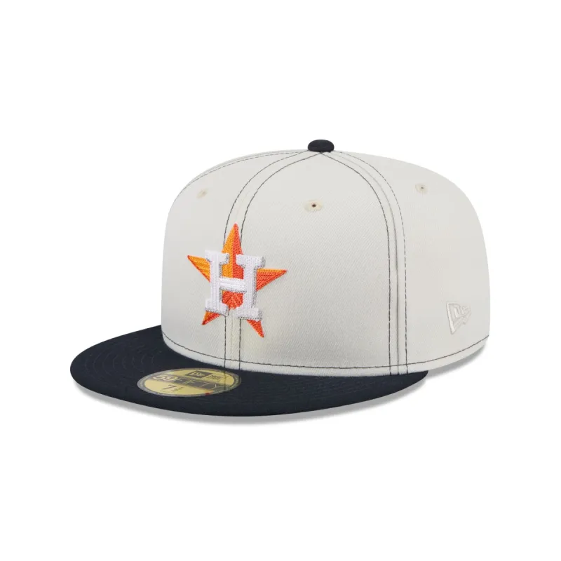 Houston Astros Sandy Linen 59FIFTY Fitted Hat sold by New Era