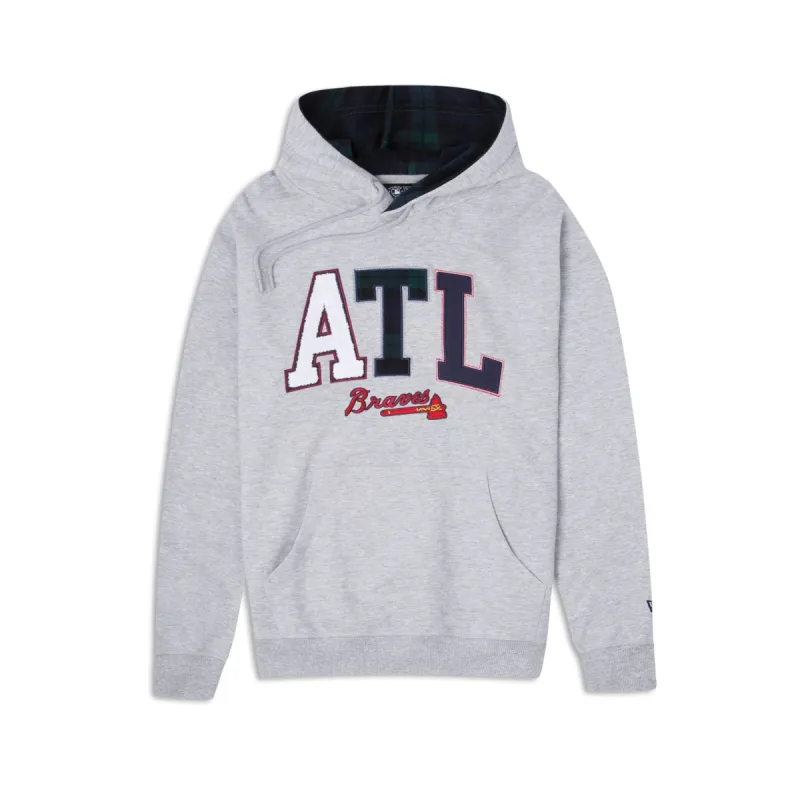 Atlanta Braves Plaid Hoodie sold by New Era