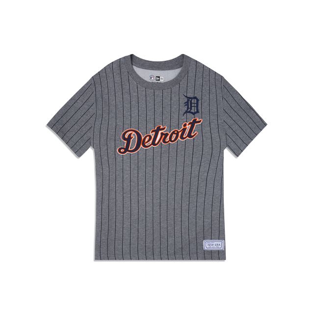 Detroit Tigers Striped Gray T-Shirt sold by New Era
