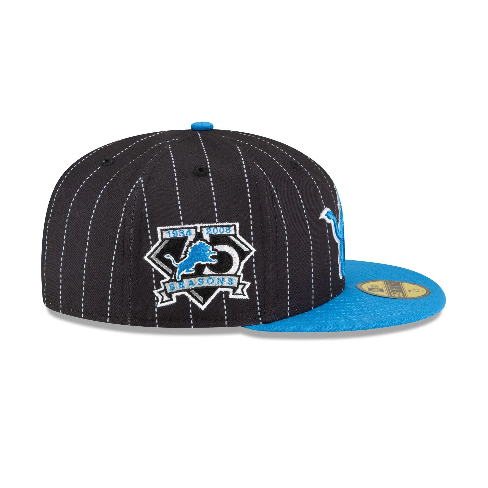 Just Caps Pinstripe Detroit Lions 59FIFTY Fitted Hat sold by New Era product image thumbnail 4